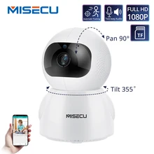 MISECU 1080P cámara IP de seguridad para el hogar Audio bidireccional inalámbrica Mini cámara para mascotas Auto seguimiento visión nocturna CCTV WiFi Monitor de bebé