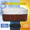 Universal Hot Tub Dust Cover Cap Waterproof UV Proof All-Weather Spa Cover Cap Protector Hotspring Snow Rain Dust Covers 2