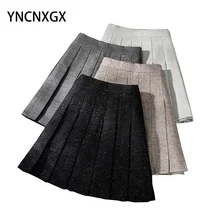 

Women's Skirt Pleated Mini Skirts Women's Clothing The New Black Skirt High Waist Pleated Skirt Short Skirt College Style