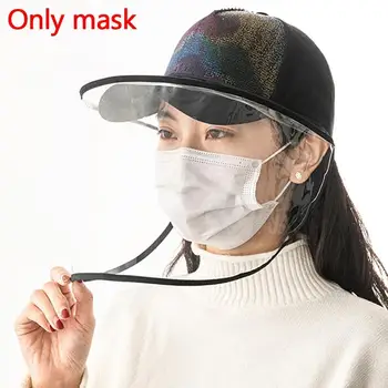 

New Protective Transparent Mask Removable Protective Cap Anti-Particulate Matte Mask