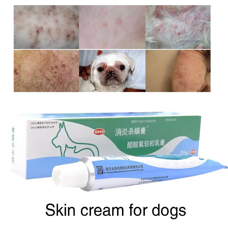 Crema con ingredientes herbales para el antepié, uso externo, Reduce la picazón, terapia de infección de la piel del perro