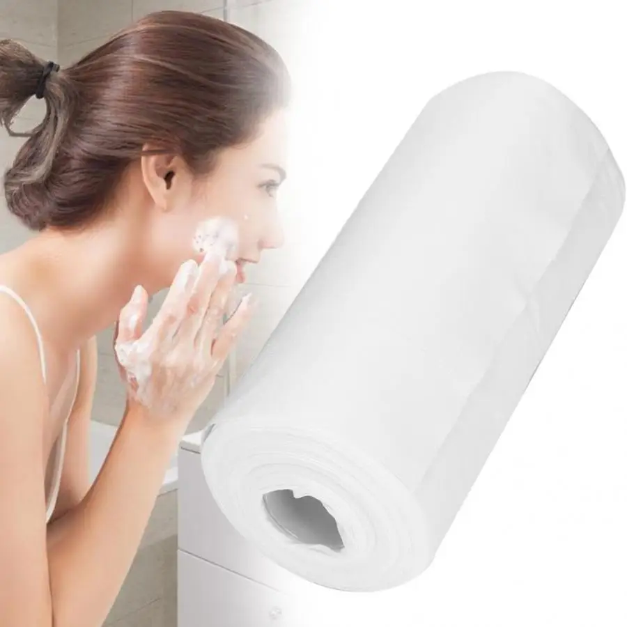 Makeup-Wipes Remover-Pad Face-Towels Facial-Tissue Disposable Bathroom Cotton Soft 100pcs/Roll