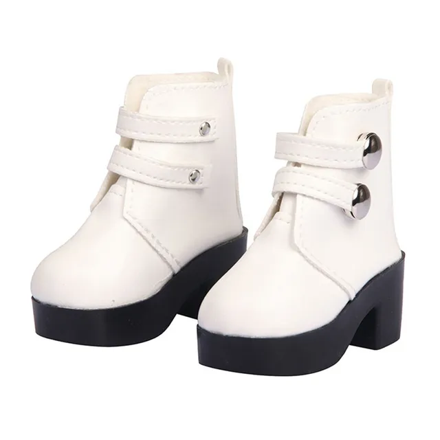 Doll High Heel Shoes Boots Fit for 1/3 BJD Doll Accessories Shoes for Our Generation Toys for 60CM Dolls white