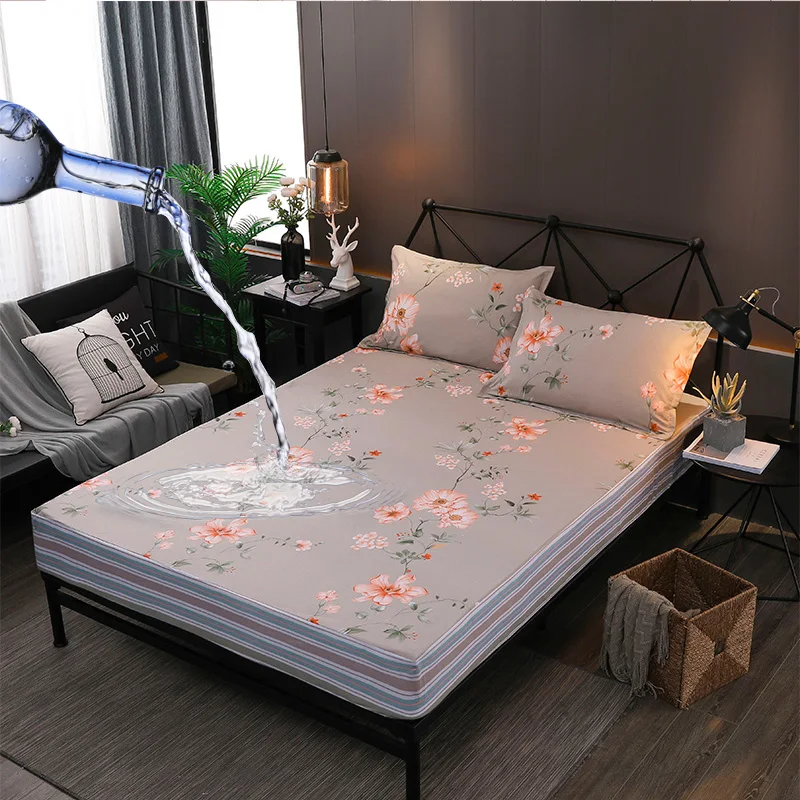 

Waterproof and breathable printed cotton bedspread for Baby bedwetting Elderly care bed cover can Better protect your mattress