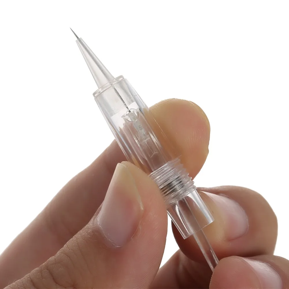 

10pcs R1/R1 Blunt/R2/R3/R5/R7 Disposable Screw Tattoo Needles Cartridge Microblading Pen Permanent Makeup Machine Accessories