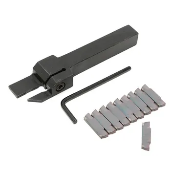 

10pcs MGMN300 Inserts + MGEHR1212-3 Lathe Cut-Off Grooving Parting Tool Holder Wrench Turning Tool Set Wood Metalworking Kit