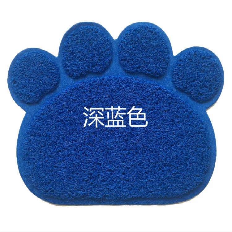 Pet ПВХ коврики пылезащитный стол Мао Ша Диан дверь потереть ноги - Цвет: Navy Blue