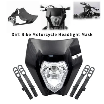 

Motorcycle head light lamp Off Road Headlight Mask for KTM 125 150 250 300 350 450 500 EXC XCW EXC-F 2017 2018 Black