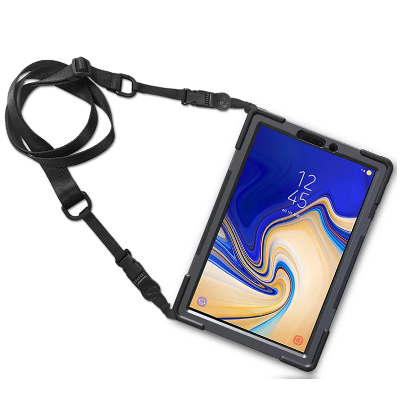 ПК силиконовый плечевой ремень противоударный чехол для Samsung Galaxy Tab S4 10,5 дюймов SM-T830 T835 T837 чехол для планшета Funda+ пленка+ стилус