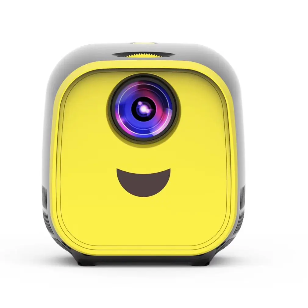 

L1 New Mini Projector WIFI USB Children Portable Projector Support Full HD 1080P Mini Early Education Projector Black version
