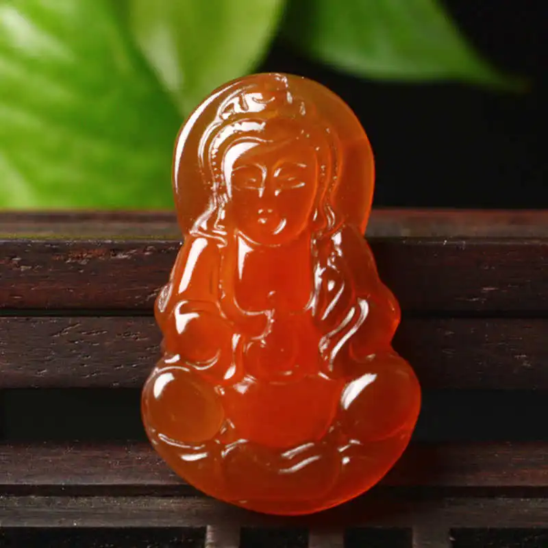 Буддийские GuanYin амулеты натуральные настоящие Агаты Kwan-yin Bodhisattva подвески для