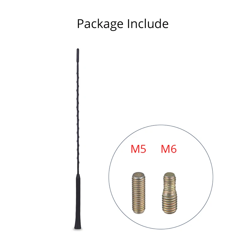 Автомобильная универсальная Антенна с винтом M5 M6 " 11" 1" приём сигнала автомобиля для Chevrolet Mercedes BMW Ford для Mazda Golf