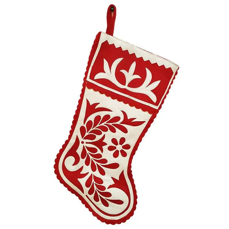 Рождественские чулки носок Санта Клауса подарок детский мешок для конфет