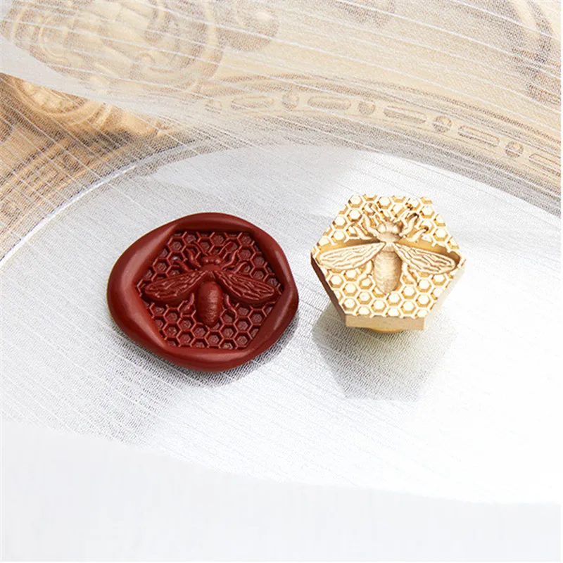 3D Embossed Sealing Wax Stamp Rabbit/Bee Seal Stamp Head For Cards Envelopes Wedding Invitations Gift Packaging Scrapbooking 