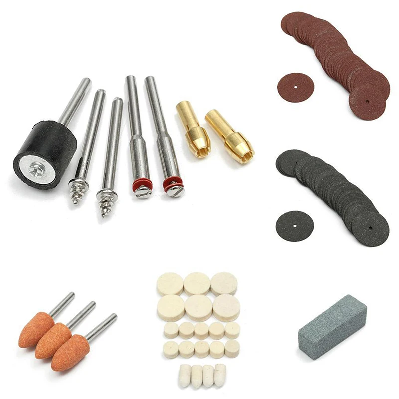 347pcs Set Grinding Sanding Polishing Rotary Tool Carving Wheel Accessory Kit