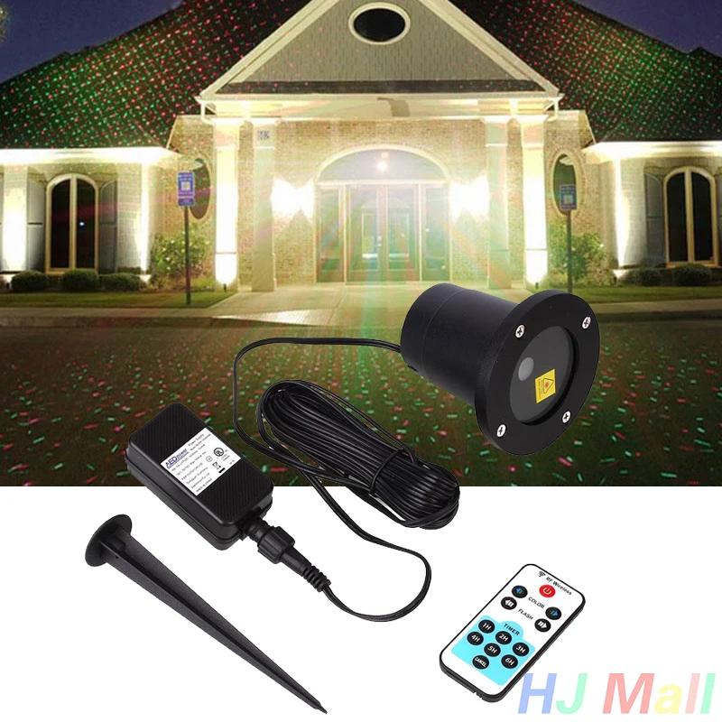 

Xmas LED Garden Laser Spot Remote Controller Christmas Light IP68 Spotlight US
