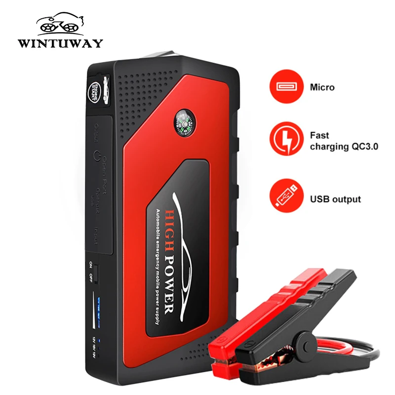 Портативный мини стартер Jumper Booster Power 12 В для автомобиля мобильный телефон