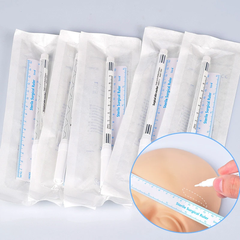 1 шт. белый маркер для татуировок Перманентный макияж хирургический кожи бровей