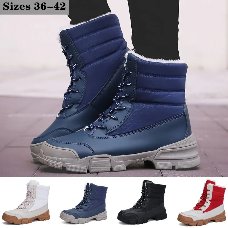 

Winter Boots Women Warm Ankle Boots 2020 Woman Snow Boots Large Size Women's Boots High Top Boots Waterproof Ski Boots Non-Slip
