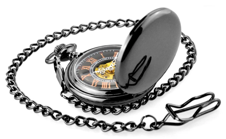 Винтажные гладкие карманные часы унисекс с арбическим циферблатом и цифрами, Классические Механические карманные часы с брелоком-цепочкой для мужчин и женщин, Прямая поставка