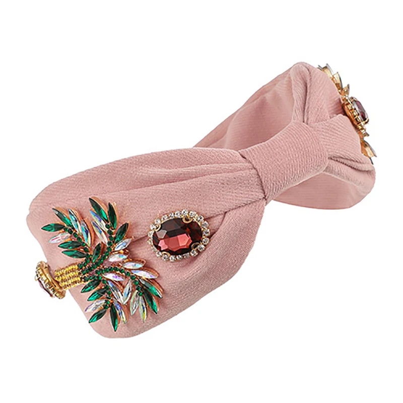 

ZHINI 2021 New Fashion Trend Sports Headwear Women's Boho Crystal Zircon Adult Headwear Hair Accessories Statement Jewelry