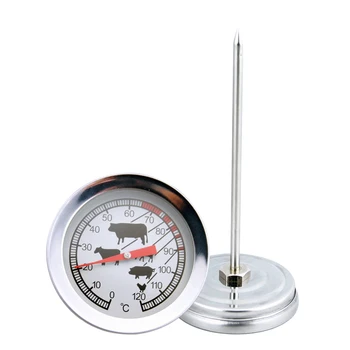 

Kitchen Pocket Probe Thermometer Instant Read Cooking Temperature Tester Stainless Steel Probe Oil Meat Bbq Thermometer