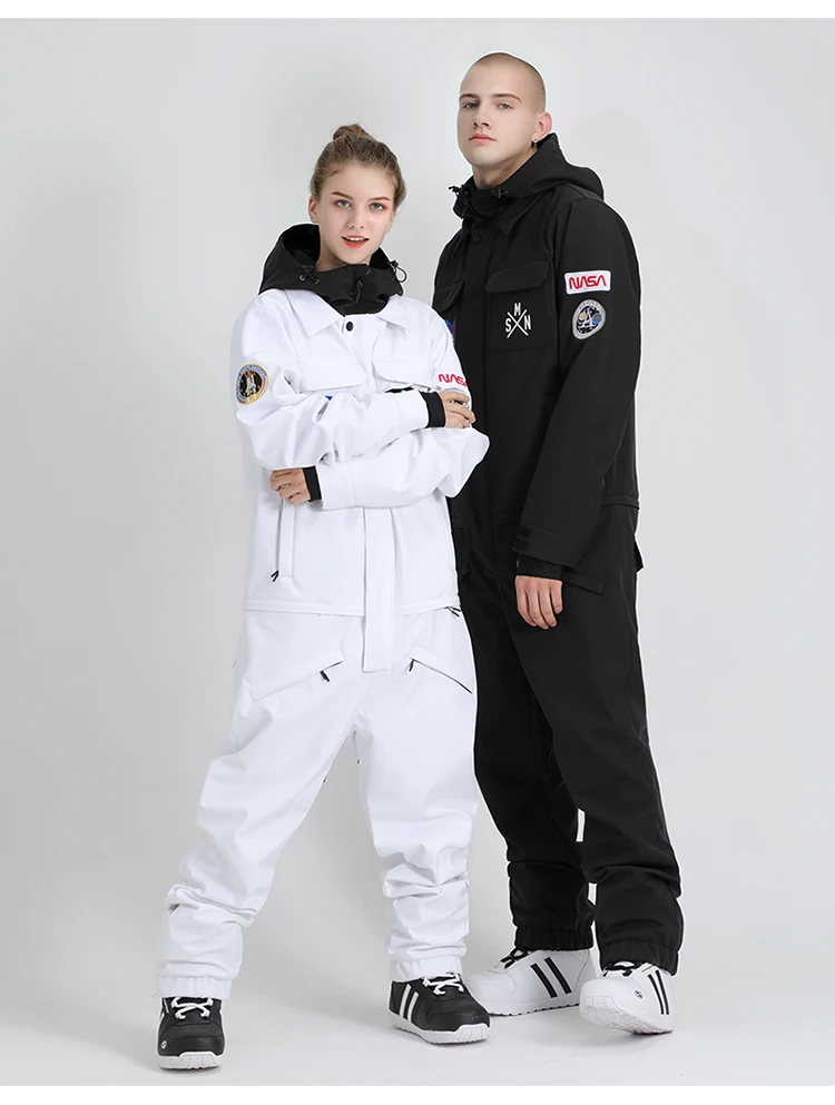 SMN, цельный женский и мужской лыжный костюм, ветрозащитная, водонепроницаемая, унисекс, куртка для катания на лыжах, сноуборде, зимняя одежда, уличная спортивная одежда для мужчин, Новинка