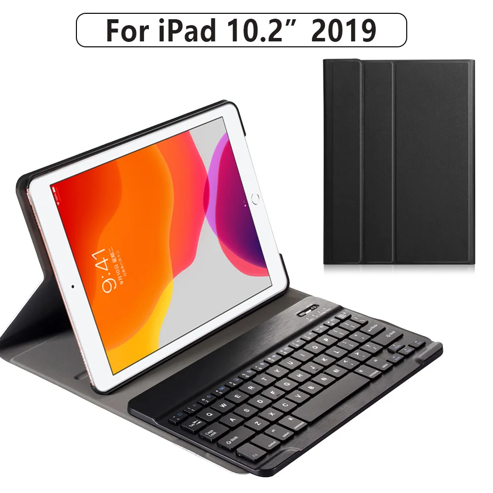 

Case for Apple All-new IPad 7th Generation 10.2" Tablet (A2200/A2198/A2232),Removable Wireless Bluetooth Keyboard Smart Cover