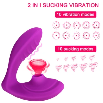 IKOKY Wearable Dildo Vibrator Sex Toys for Woman Clit Stimulator Sex Shop Vagina Massager Tongue Licking Vibrator 2