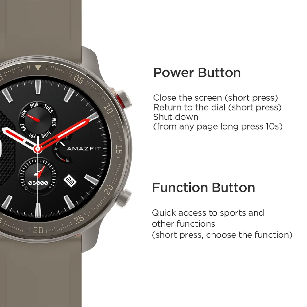 Global Version Amazfit Gtr 47Mm Smart Watch 5Atm New Smartwatch 24Days Battery Music Control For-6