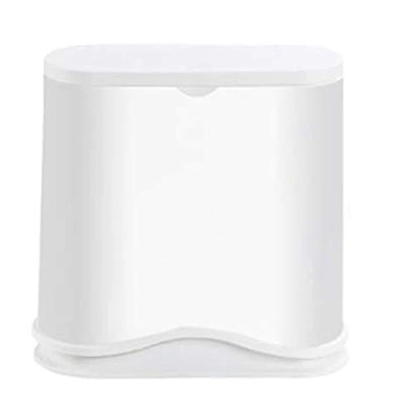 Автоматическая корзина для мусора для кухни ванной сухой и влажной классификация мусорный бак Белый пластиковый корпус одна кнопка отскок открытый супер