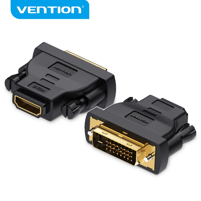 Vention DVI к HDMI Кабель адаптер двунаправленный D 24 + 1 папа гнездовой разъем конвертер