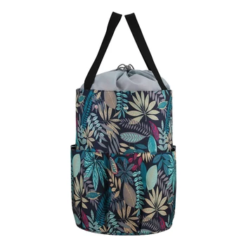 

Yarn Storage Tote with 6 Oversized Grommets, Knitting and Crochet Organizer Bag