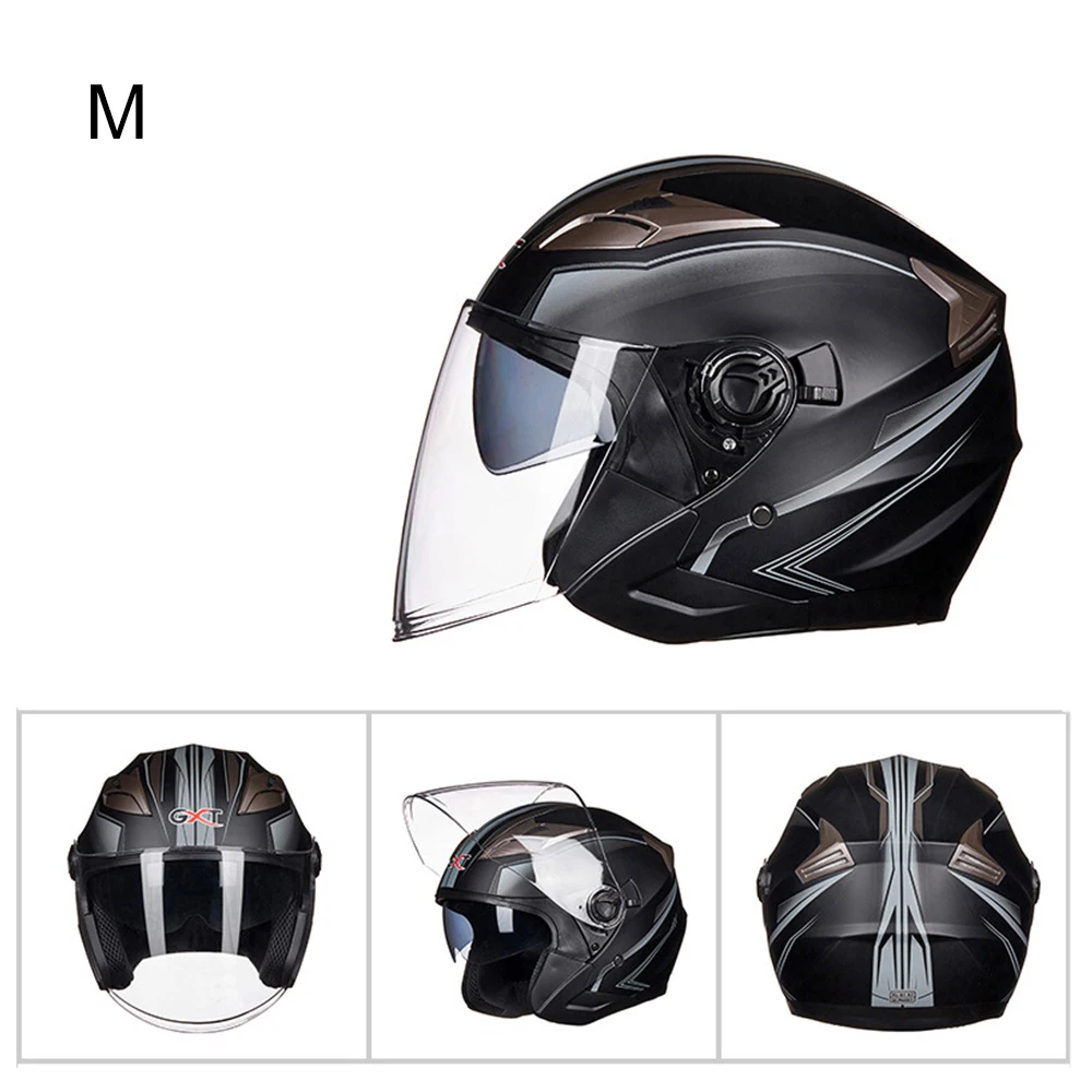 black gray flower Vehemo Racing Helmet Safety Hat Motorcycle Comfortable Removable Lining Sports Crashworthy - Color: black gray flower