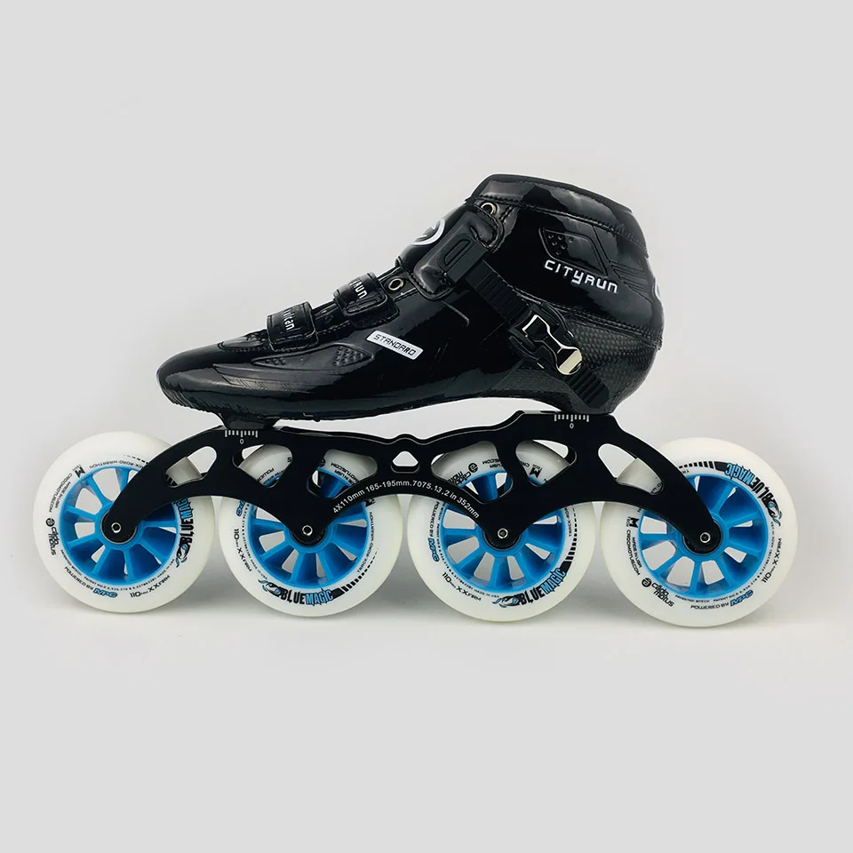 JK Cityrun профессиональная скорость роликовые коньки углеродного волокна ботинки MPC колеса гоночные скоростные катания обувь Роликовые SH66