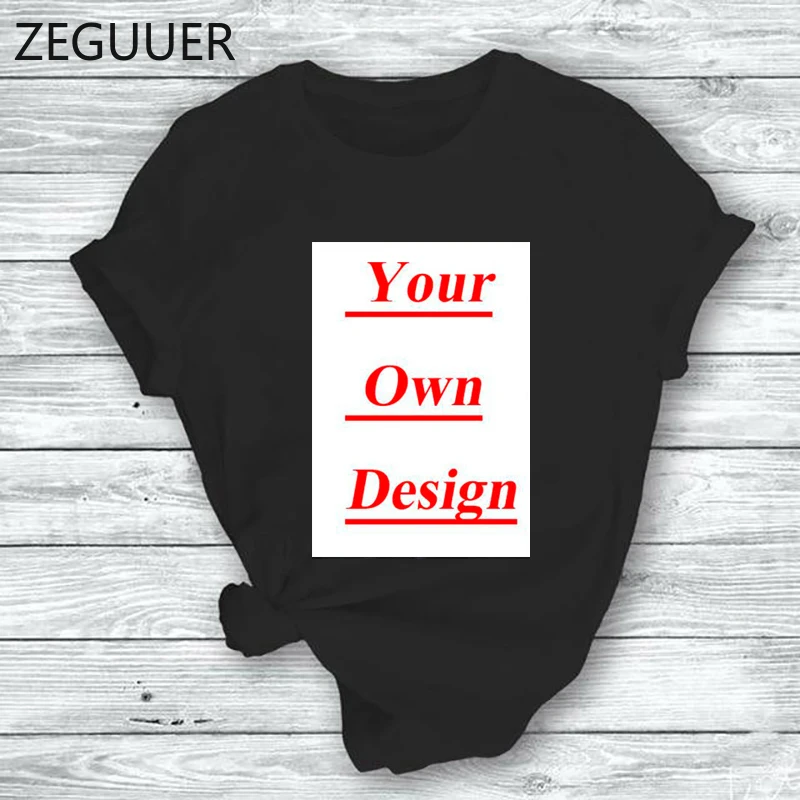 Camiseta de verano personalizada para hombre y mujer, camiseta de poliéster con cuello redondo en Color negro y blanco, imprime tu propio diseño