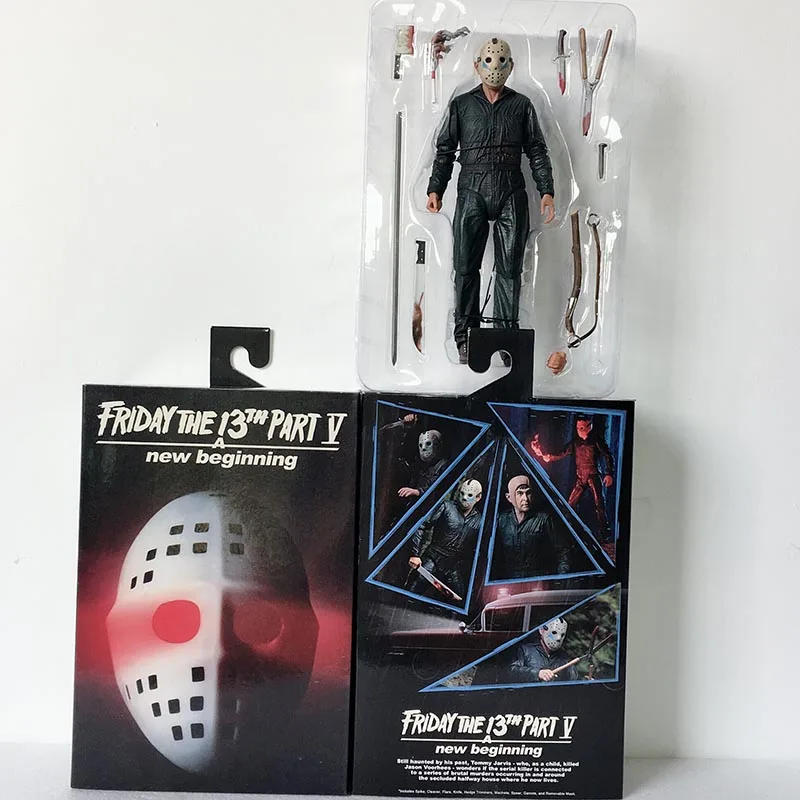 NECA The 13th Friday Джейсон, Фредди Крюгер Leatherface бензопила Джон Карпентер Майкл Майерс это Pennywise Джокер фигурка - Цвет: I with box