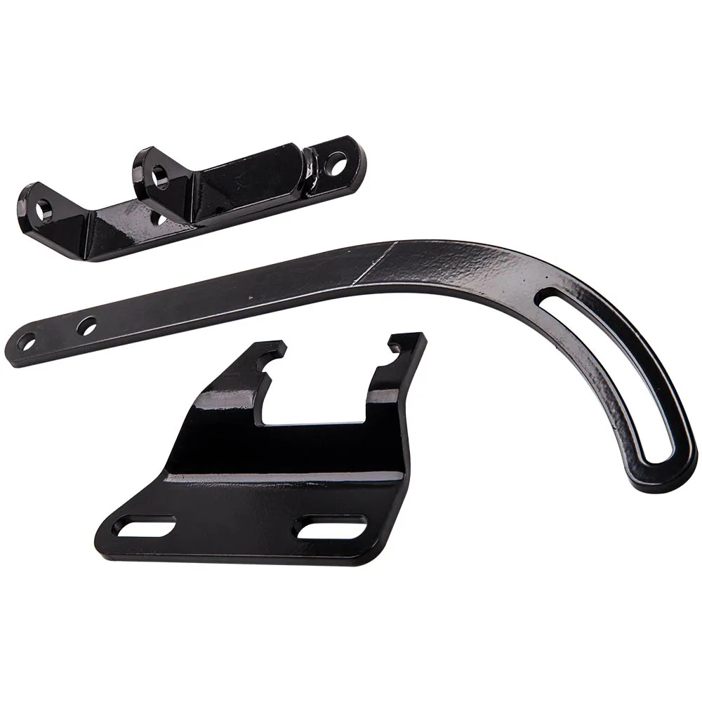 Automotive SB Chevy Black SWP Alternator Bracket Driver Side SBC 265