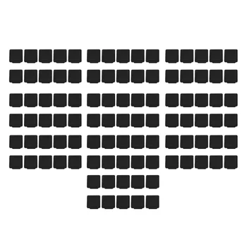 

100pcs Tubing Plug Square Durable Sturdy Prime Tube Bung Tubing Plug Glide Insert for Chiar