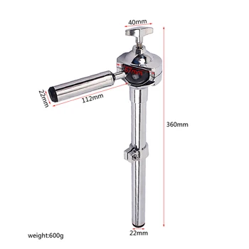 

Cymbal Holder Arm Gyro-Lock Mount Aluminum Alloy Cymbal Stand Parts for Drum Set Accesssories Replacment