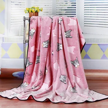 

brand плед animal coral Fleece Blanket super warm soft throw winter on Sofa Bed Plane Travel bedspreads sheets BLANKETS