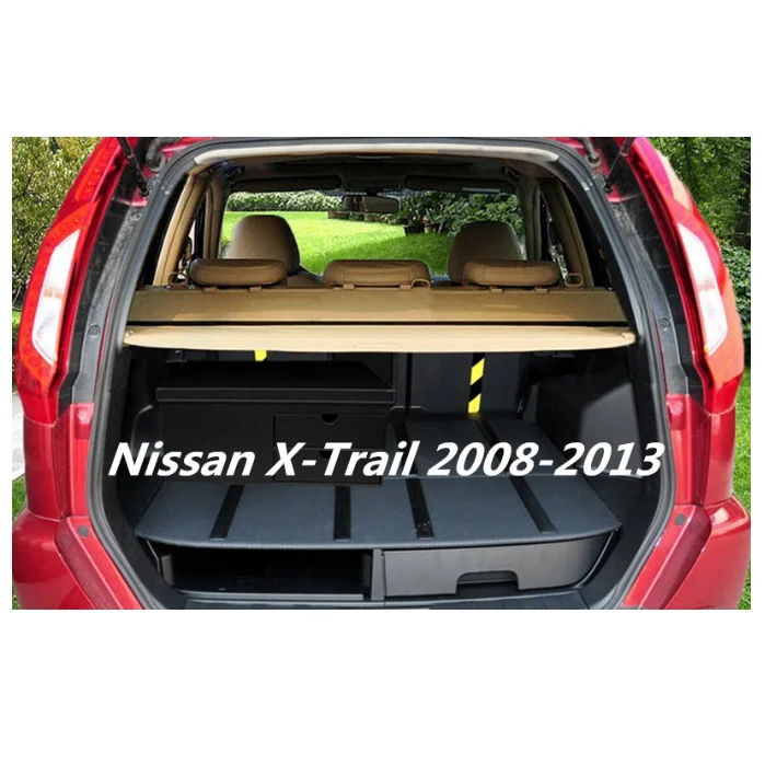 

Car Rear Trunk Cargo Cover Security Shield High Qualit Auto Accessories Fits For Nissan X-Trail 2008 2009 2010 2011 2012 2013