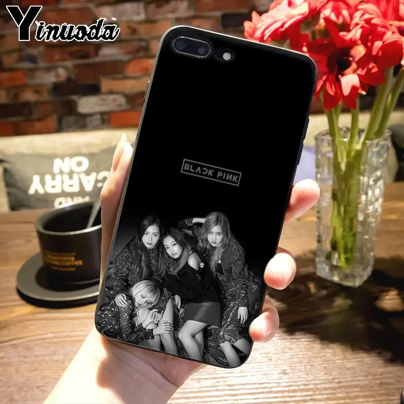 Yinuoda чехол для iphone 11 11pro max funda черный розовый черный k-pop kpop girl group чехол для телефона для iphone 8 7 6 6S Plus X XS MAX XR 5 5S SE 5C Чехол - Цвет: Оранжевый