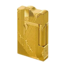 2021 Gold Sleep Mermaid Pattern Vintage Lighter Cigarette Smoking Gas Lighters Classic Sound Metal Lighters Fire Men Collection