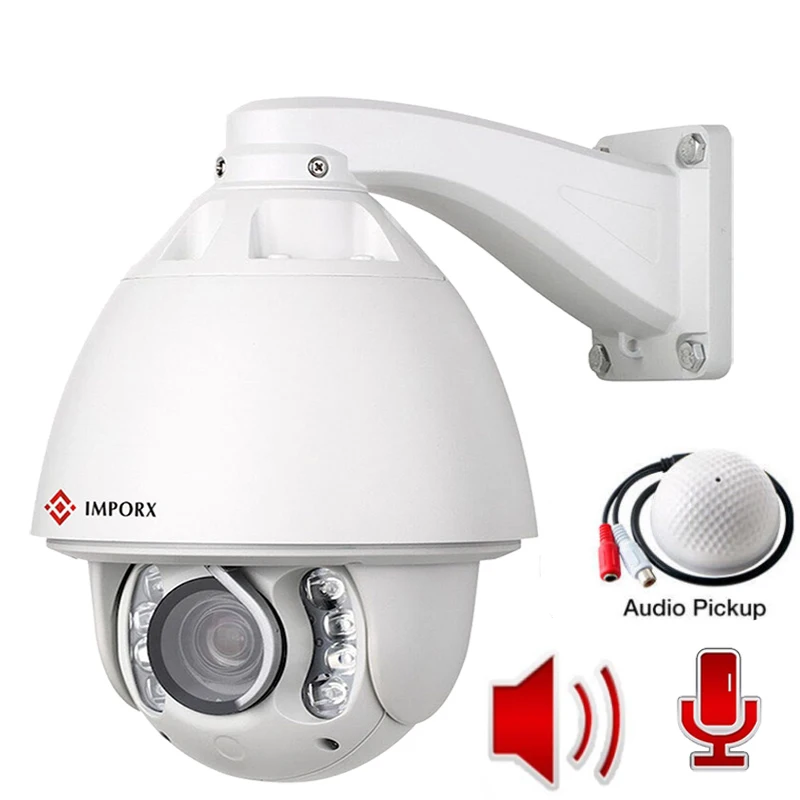

1080P Auto-Tracking PTZ 20X Zoom 2-way Audio P2P CCTV Security IP Camera Outdoor Motion Detect Dome Camera for -50 °C ~+70 °C