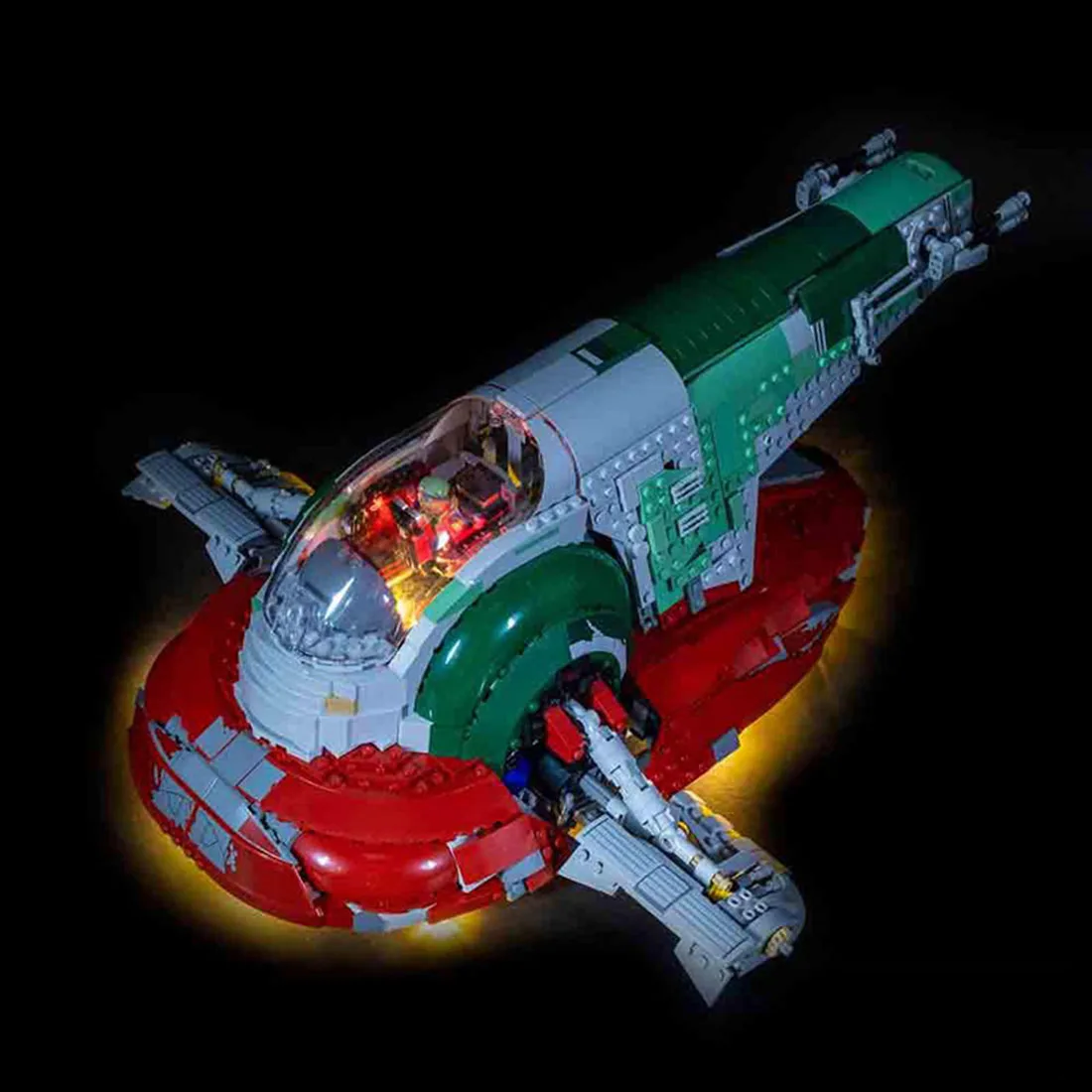 Modiker на батарейках светодиодный свет Строительный блок Набор аксессуаров для 75060