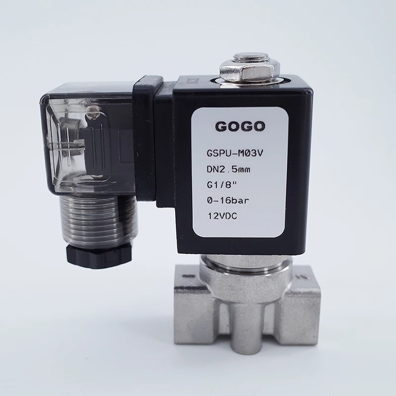 

2 way SS304 high temperature steam hot water pilot piston solenoid valve 1/8 1/4" 110V AC Orifice 2.5/3/4mm normal close FKM