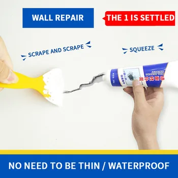 

Wall Ointment Wall Shedding Repair White Inner Wall Drop Skin Repair Wall Crack Fill Hole Putty Paste Gap Repair Cream