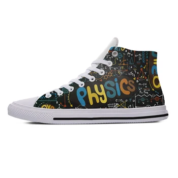 

Women Casual Canvas Shoes Customized Anime Math Printing Low Top Shoes Independent Design Girl Cartoon Style Female Breathable
