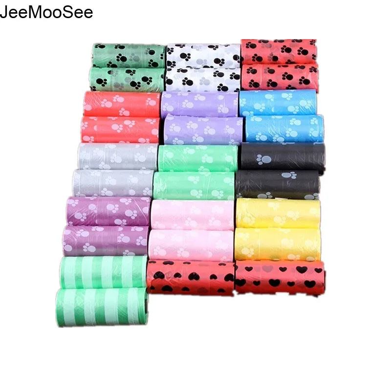 Bolsa de basura Biodegradable para residuos de perros y mascotas, bolsa de limpieza para recoger residuos, venta al por mayor AprO9, Bolsa para popó